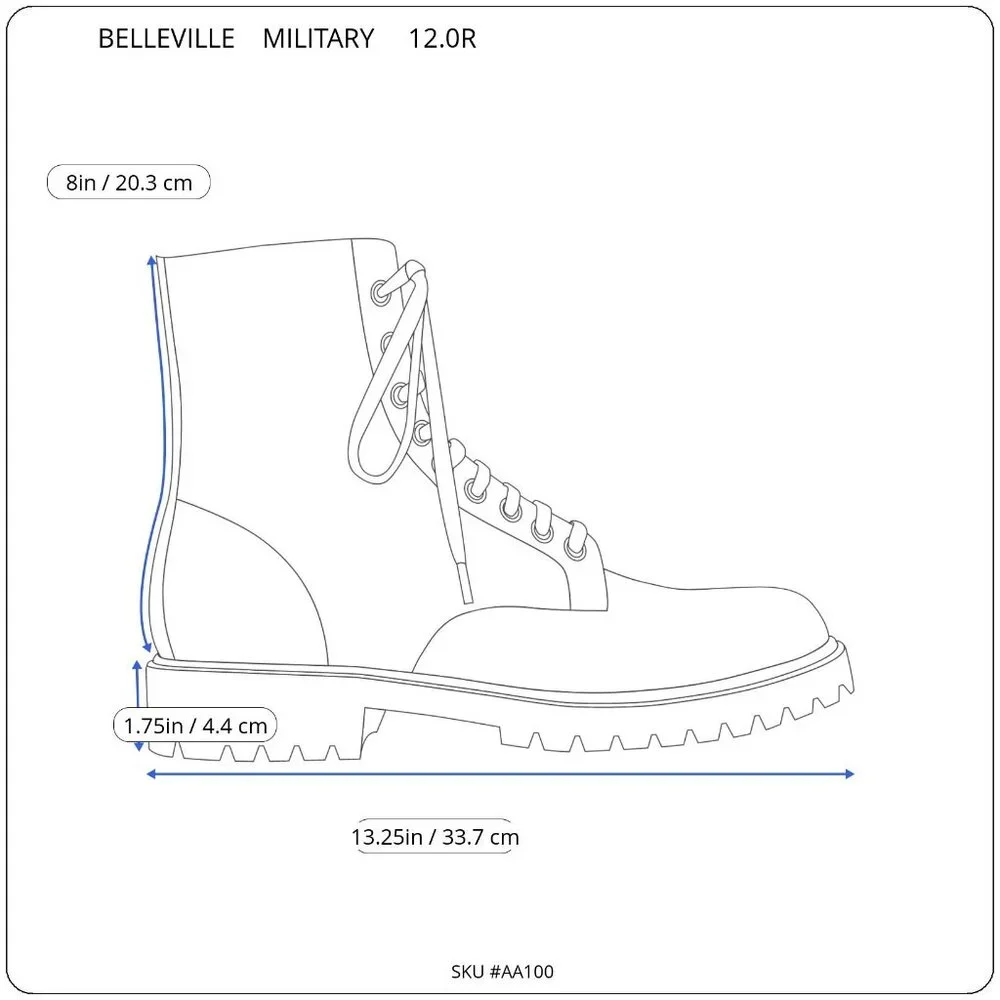 BELLEVILLE 675 ST Men's‎ 12.0R Boots USAF Cold Weather Steel Toe Insulated Sage